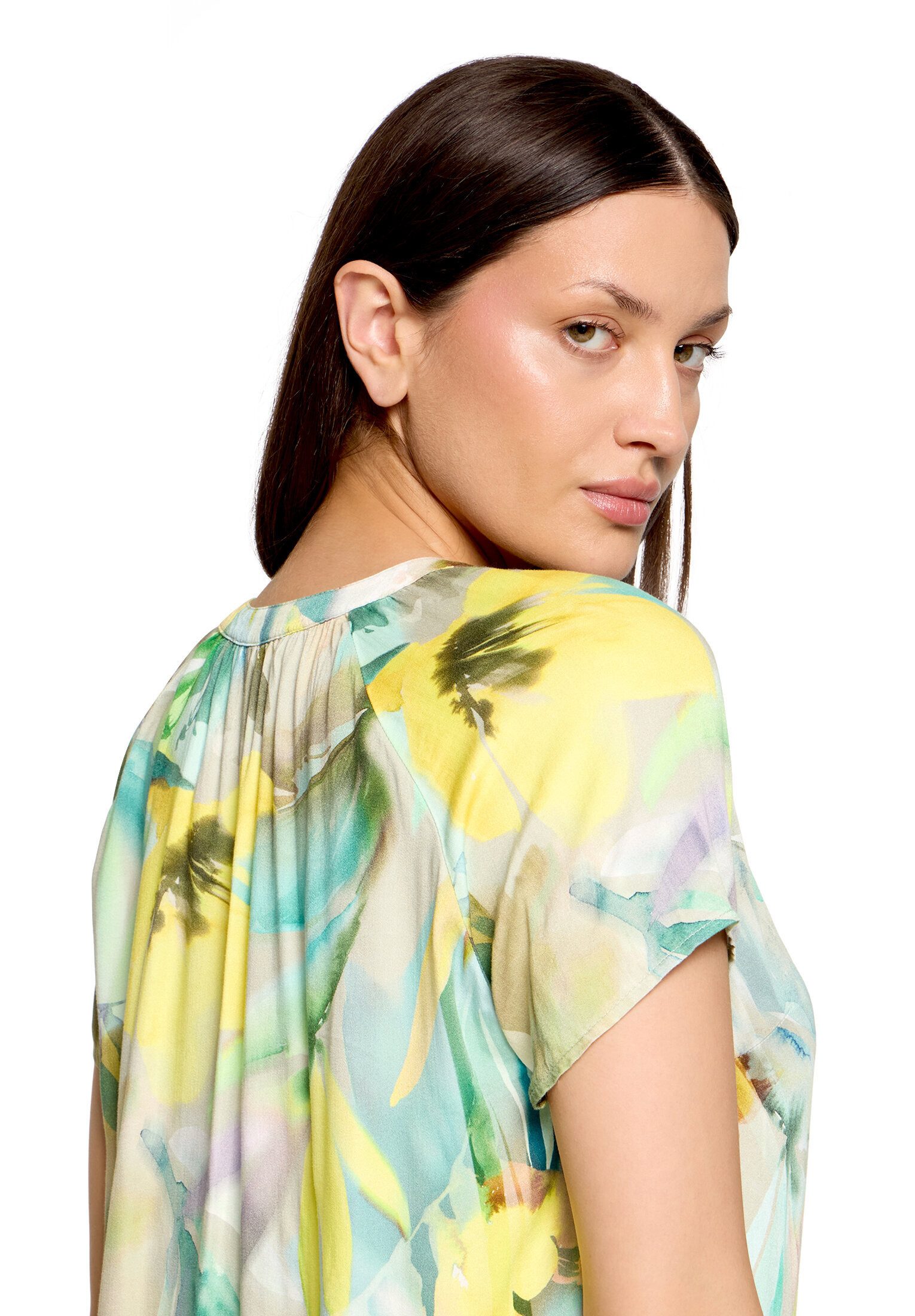 Betty Barclay Satinbluse Damen mit Blumenprint