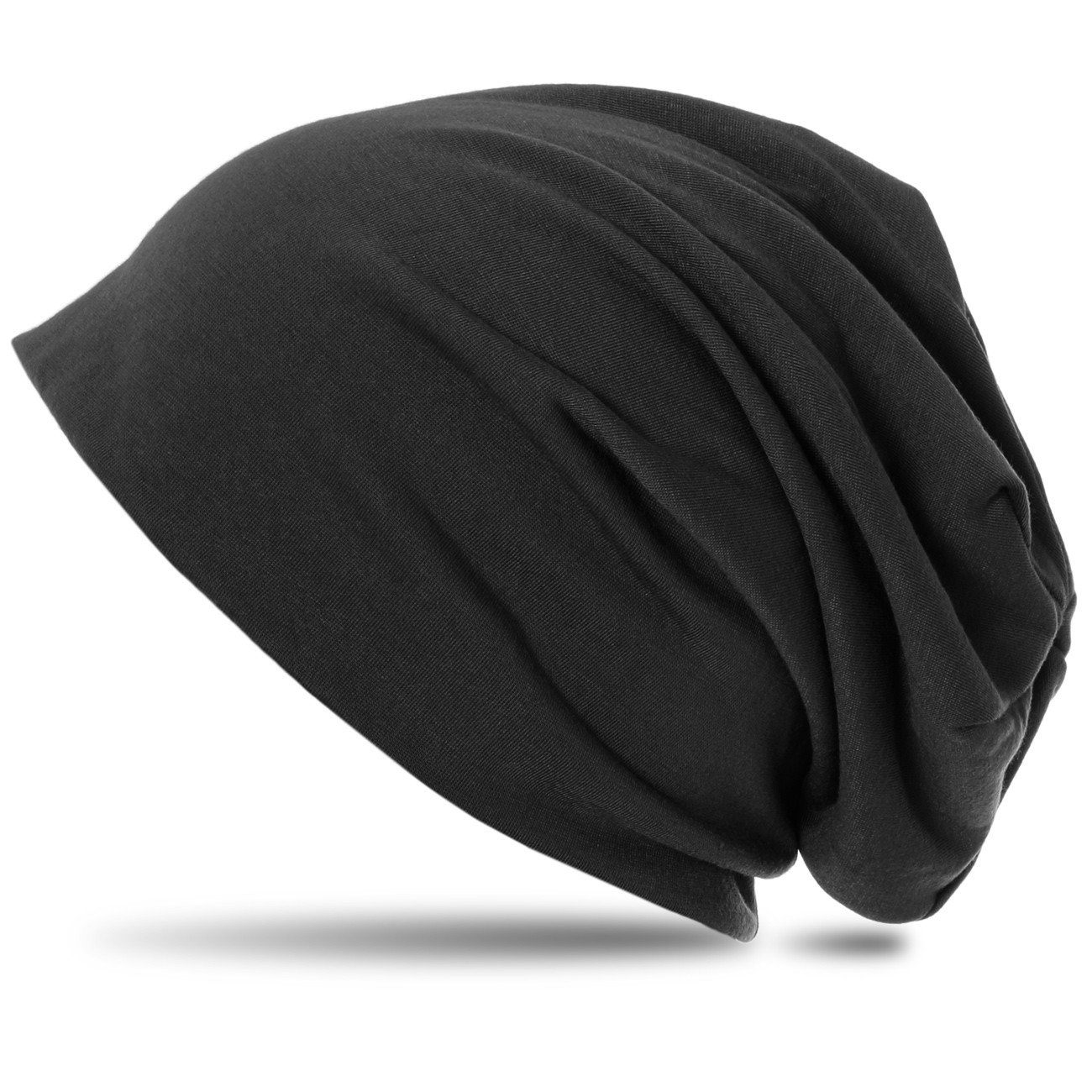 Caspar Beanie MU068 schwarz Mütze klassische leichte Unisex