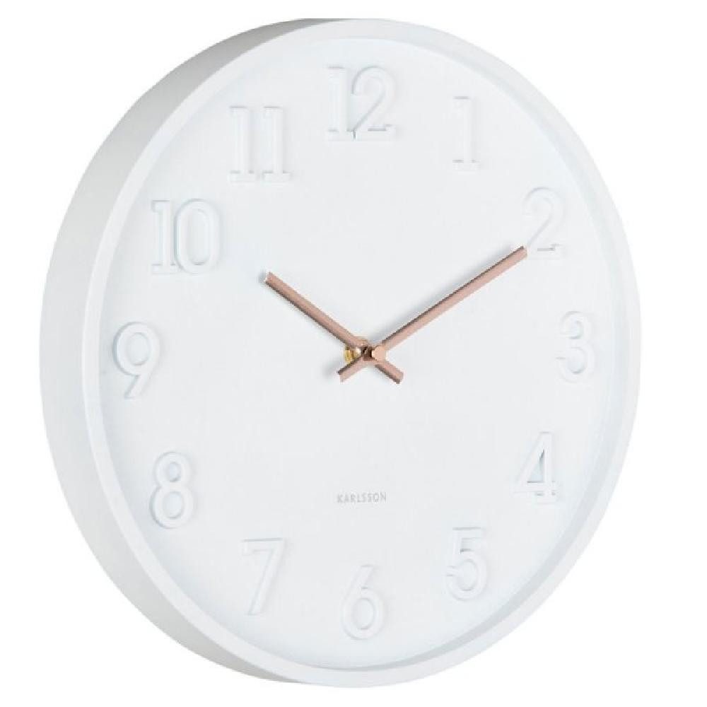 Karlsson Uhr Wanduhr Calma Weiß günstig online kaufen