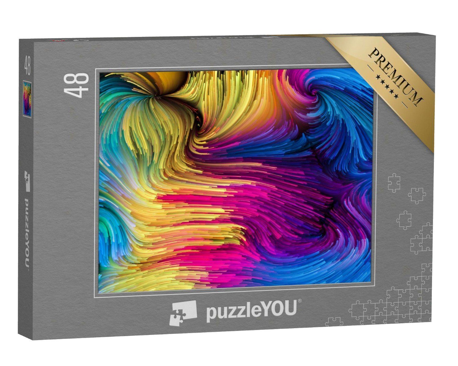 puzzleYOU Puzzle Design von flüssigen Farben, 48 Puzzleteile, puzzleYOU-Kollektionen Kunst & Fantasy