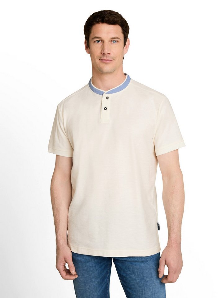 TOM TAILOR Kurzarmshirt mit kurzer Knopfleiste
