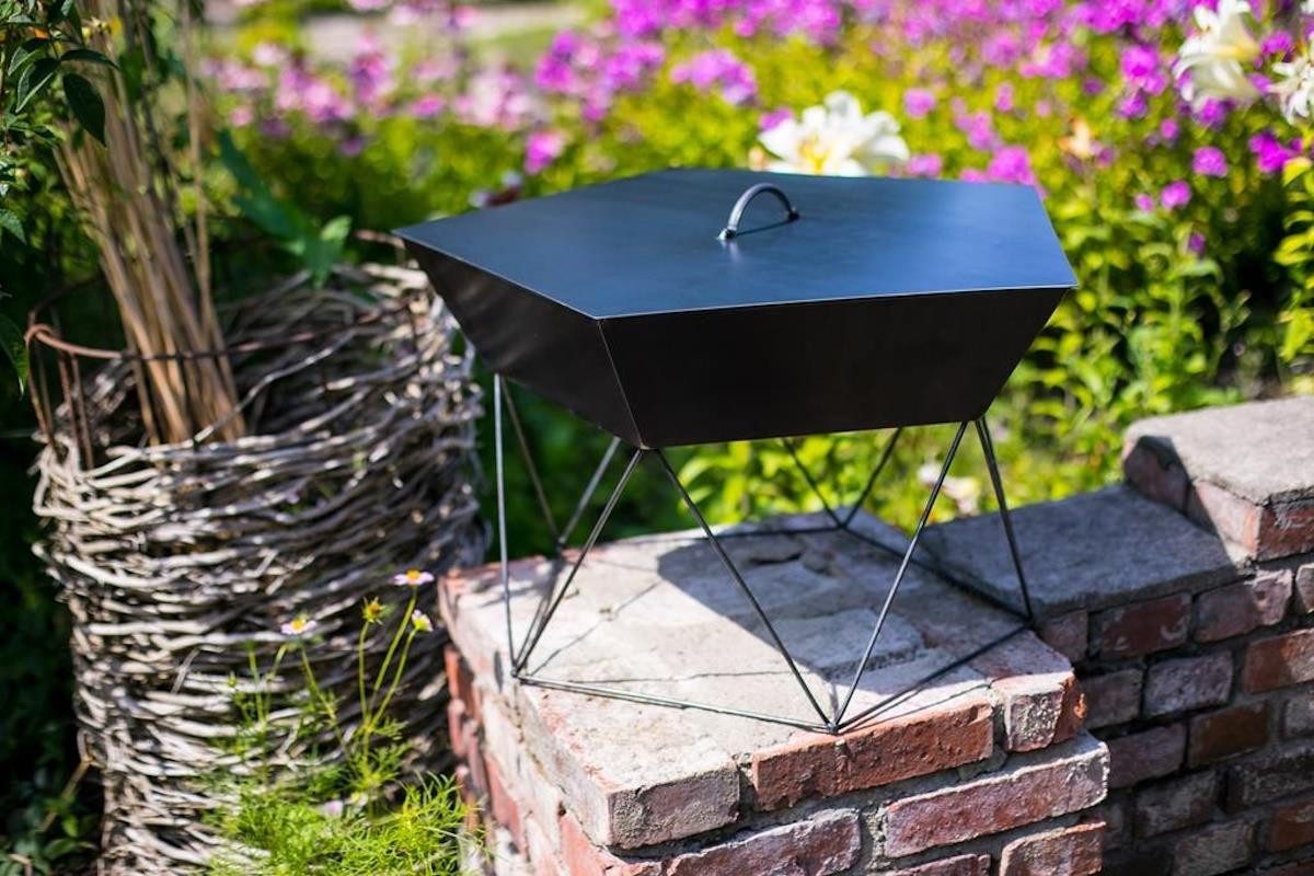 Gardener Feuerschale 119, schwarz, Ø 60 cm, Höhe 40 cm, robust & vielseitig