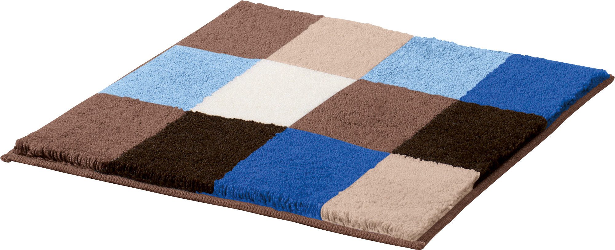 Erwin Müller Badematte WC-Vorlage "Kreta", Höhe 20 mm, eckig, Karo