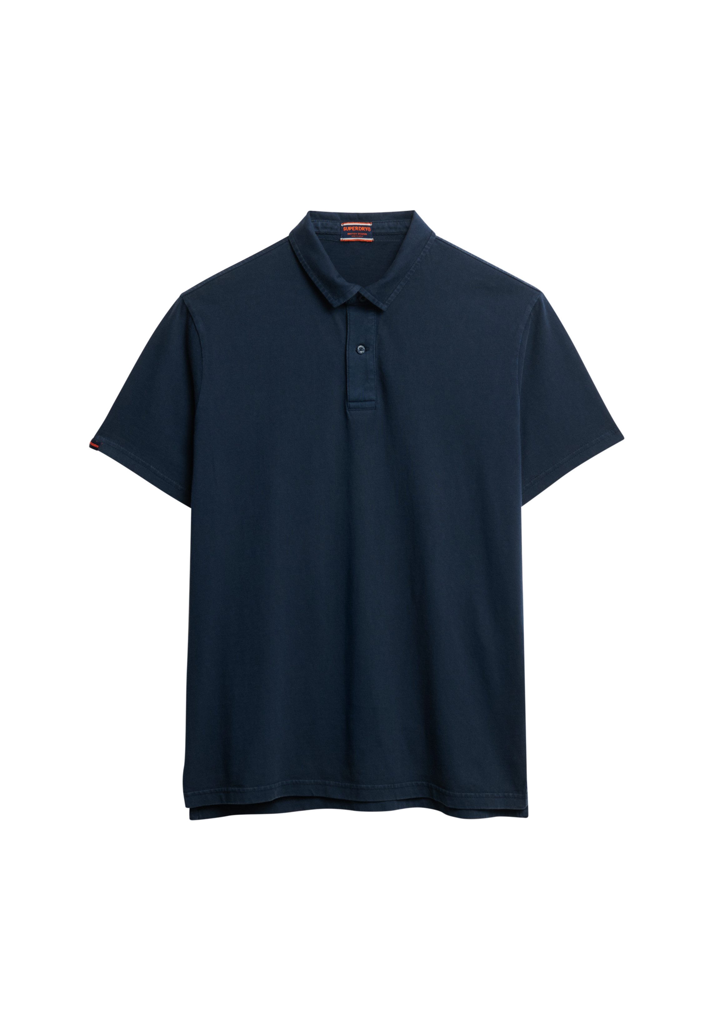 Superdry Poloshirt ESSENTIAL JERSEY POLO mit unifarbenem Design, aus Baumwolle und Single Jersey, Relaxed Fit
