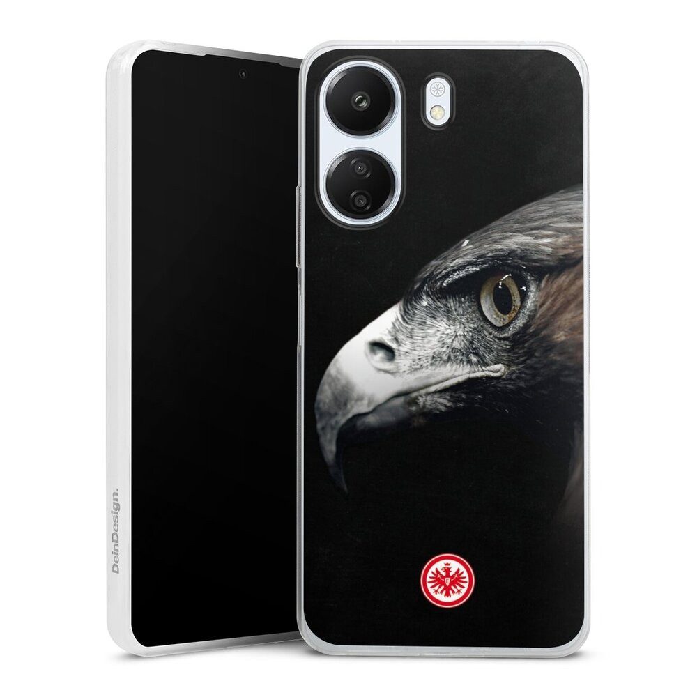 DeinDesign Handyhülle Eintracht Frankfurt Offizielles Lizenzprodukt Europameisterschaft, Xiaomi Redmi 13C 4G Slim Case Silikon Hülle Ultra Dünn Schutzhülle
