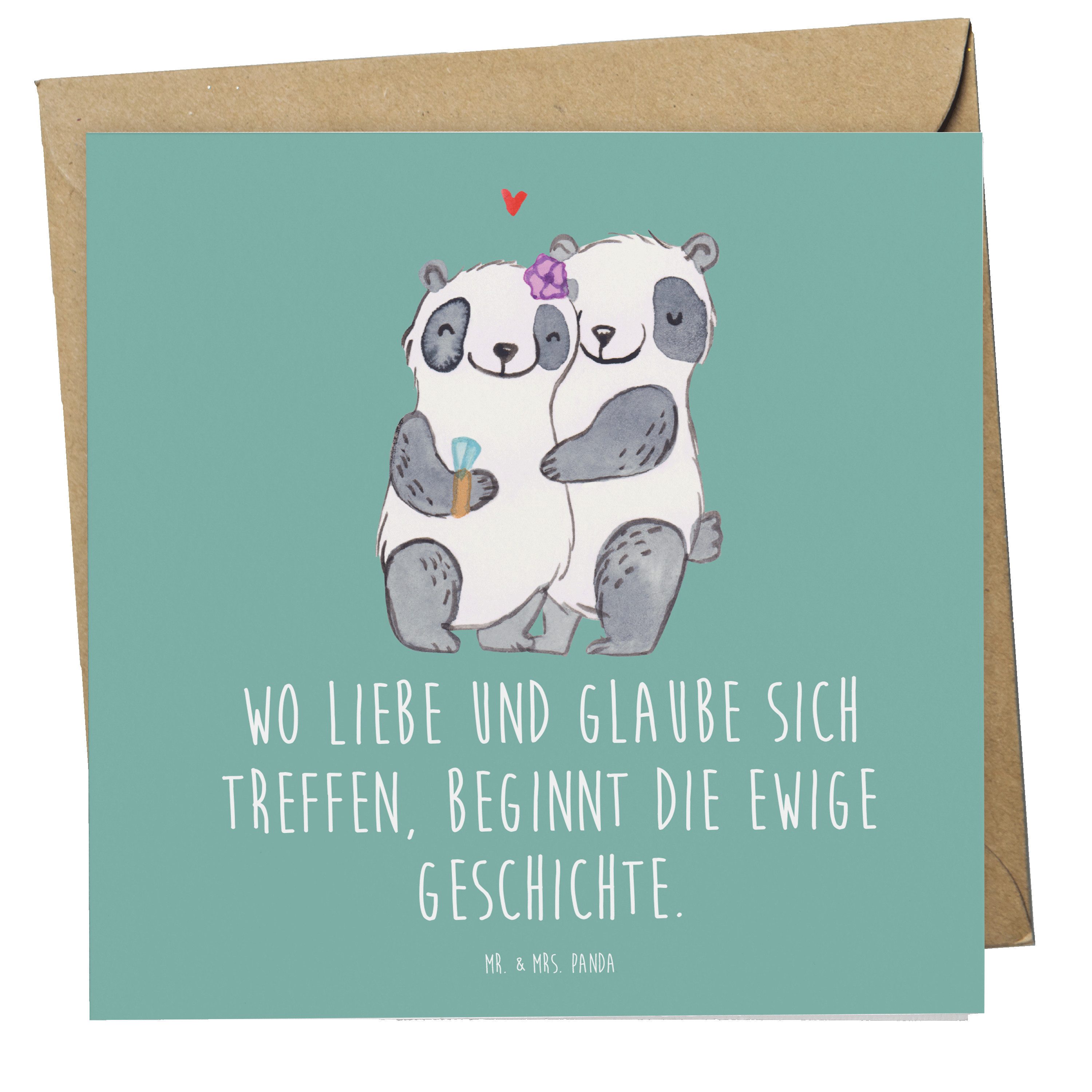 Grußkarte Kirchliche Trauung Liebe Glaube - Meeresbrise - Geschenk, ewiges Band