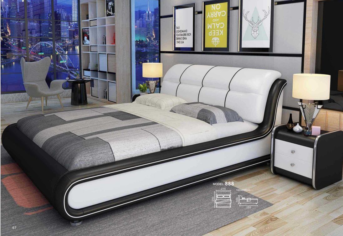 Bett Möbel Betten Bett, Schlafzimmer Doppel Luxus Royal Stil JVmoebel Italienische