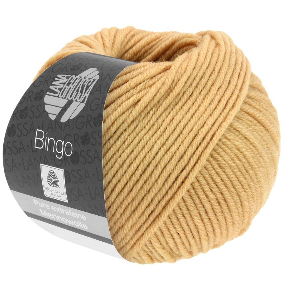 LANA GROSSA BINGO Häkelwolle, 80 m (extrafeine Merinowolle, waschmaschinenfest, für alle Strickprojekte), 50 g