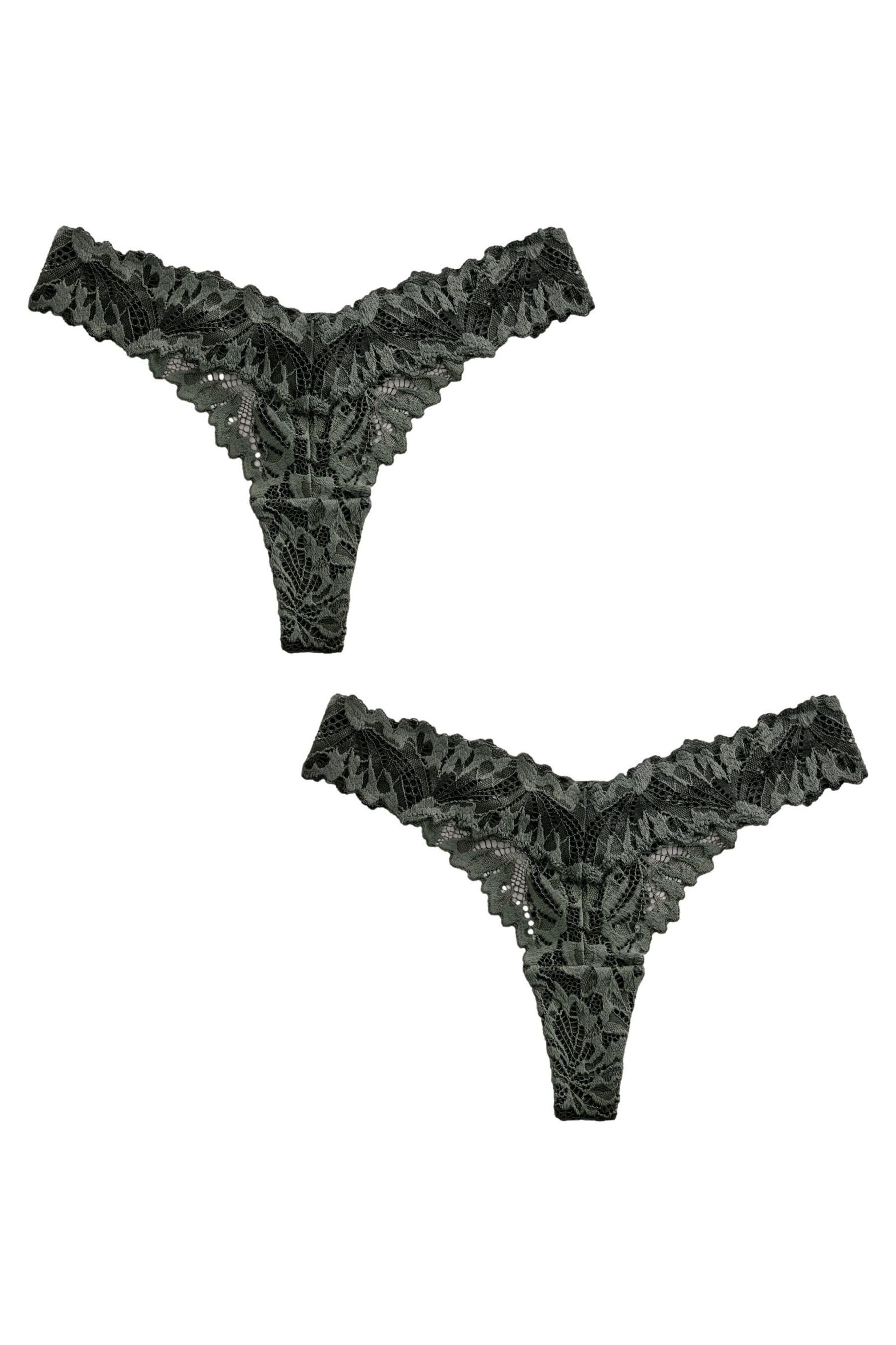 Next String 2er-Pack Comfort Spitzenslips, Tanga (2-St)