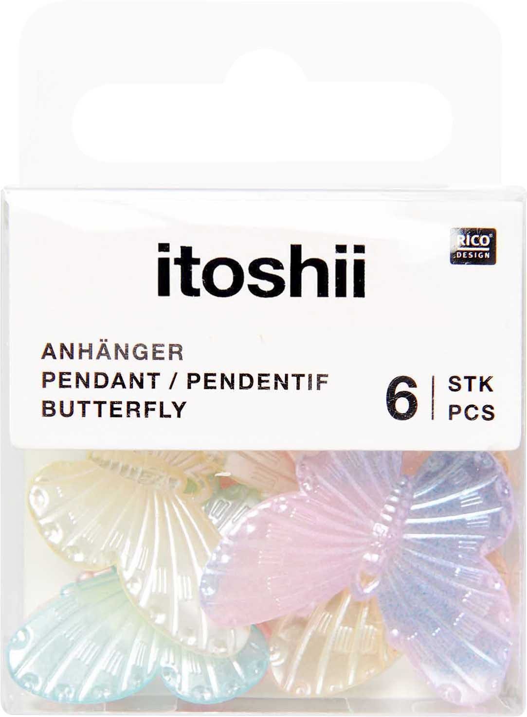 Bastelperlen itoshii Perlen-Set Schmetterlinge Rainbow Pearl Mi