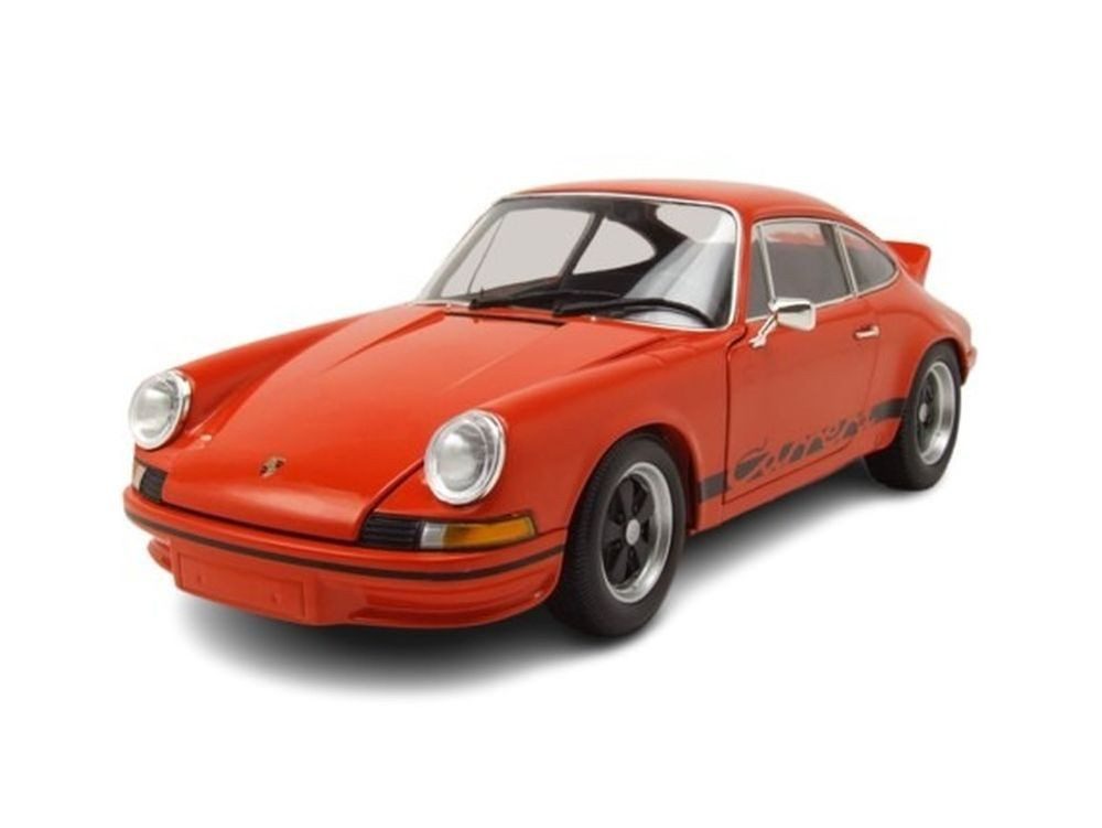 Minichamps Modellauto Porsche 911 Carrera RS 1972 orange schwarz, Maßstab 1:18
