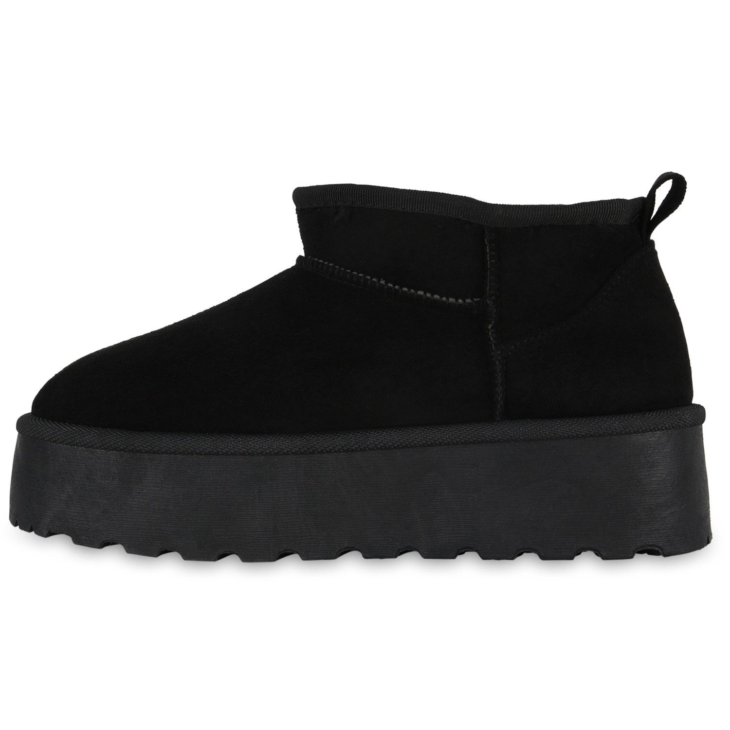 VAN HILL 840804 Winterstiefelette Damen Warm Gefütterte Winter Boots Bequeme Profil-Sohle