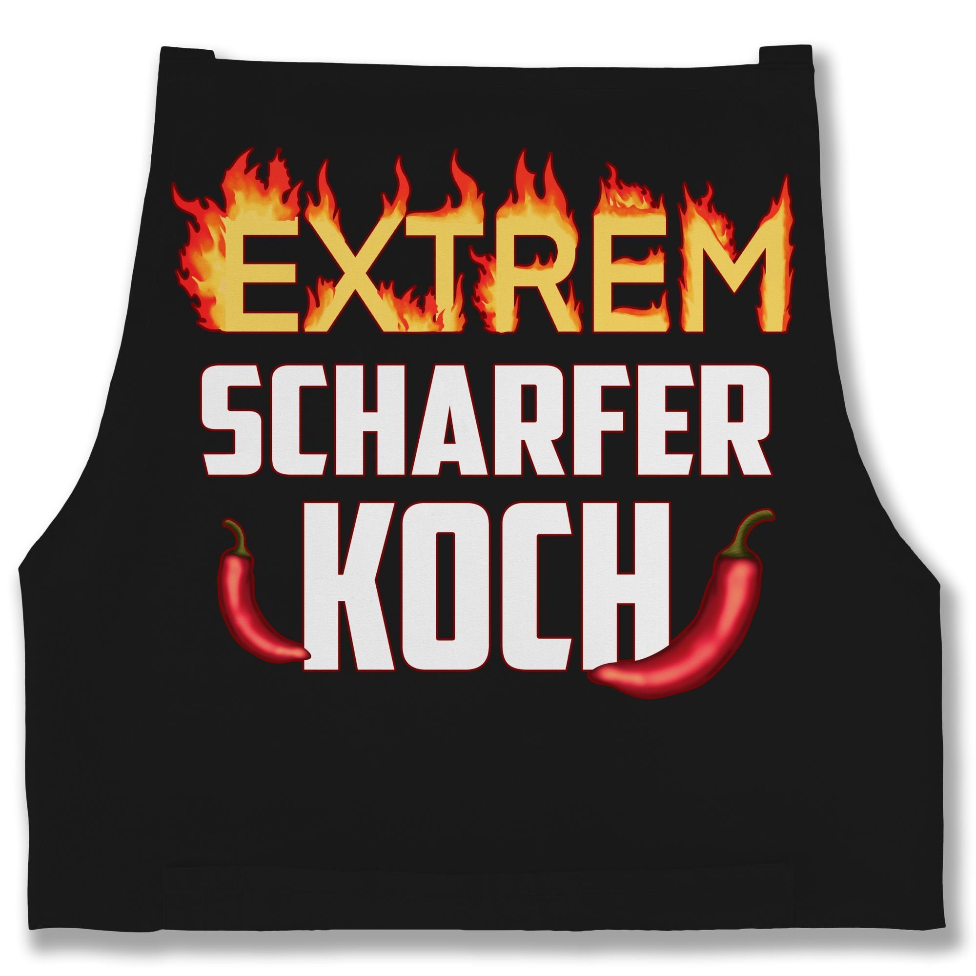 Shirtracer Kochschürze Extrem scharfer Koch, (1-tlg), Küchenschürze zum Kochen