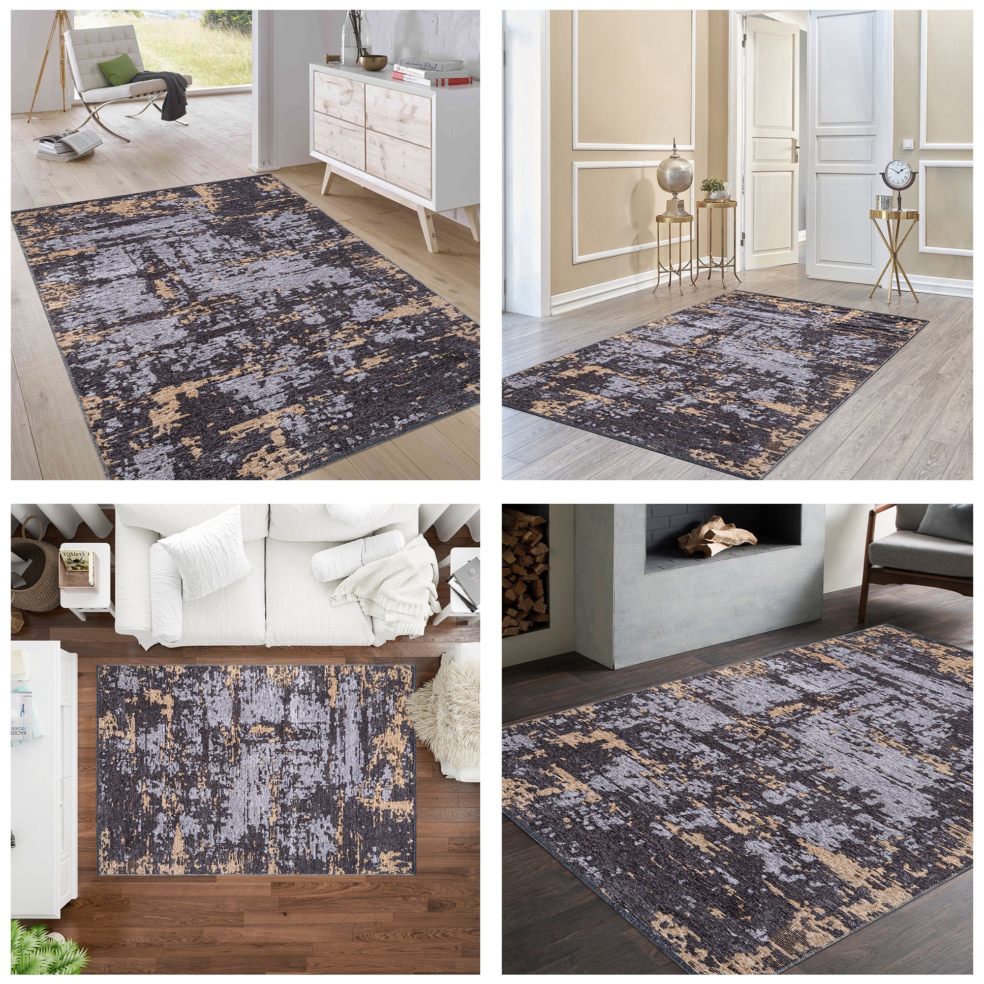 Jimri Teppich SOHO, Rechteckig, Höhe: 8 mm, Wohnzimmer Eleganter Kurzflor T günstig online kaufen