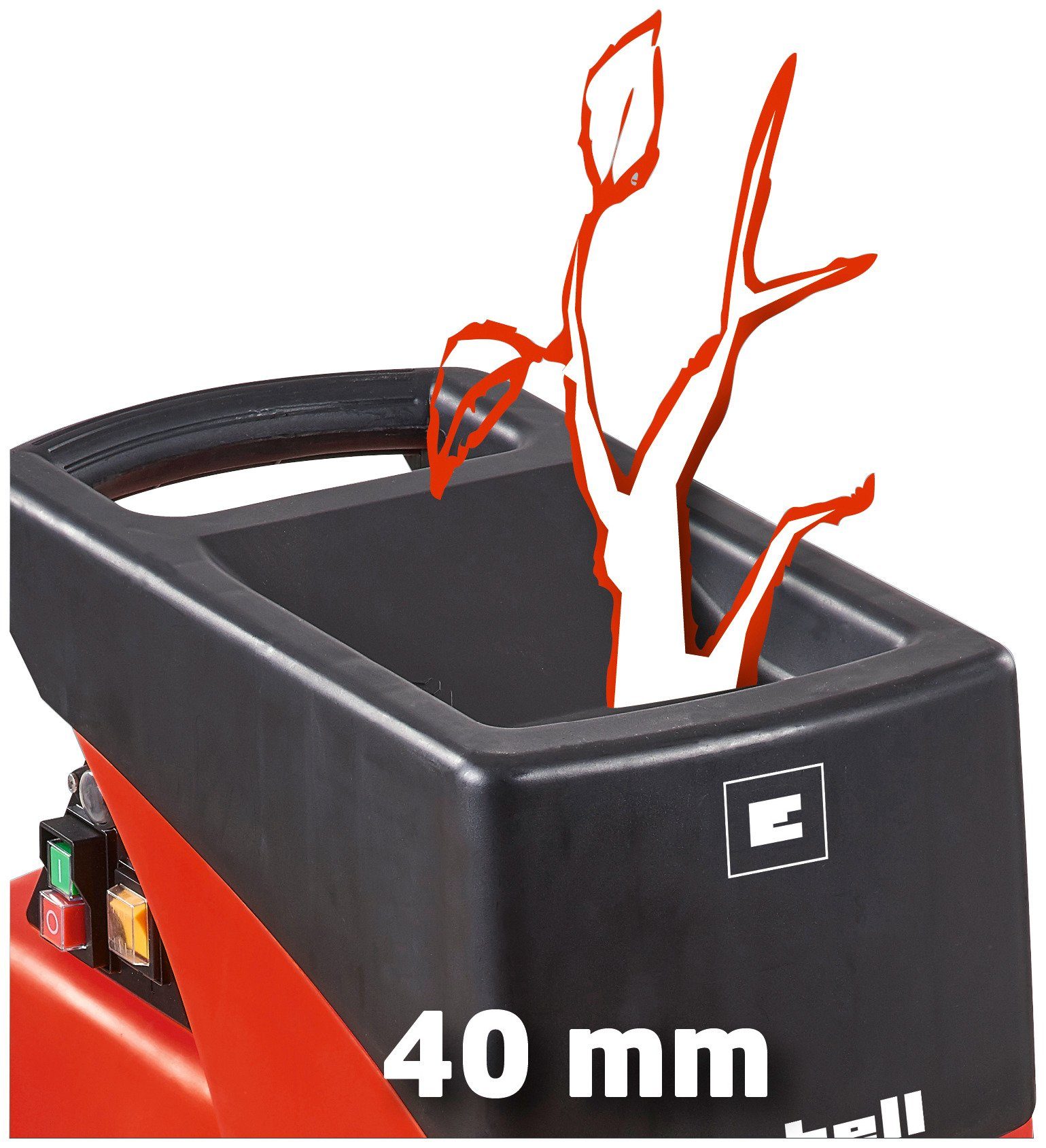Einhell Leisehäcksler GC-RS 2540, 4 cm max. Astdurchmesser, inkl. Fangsack