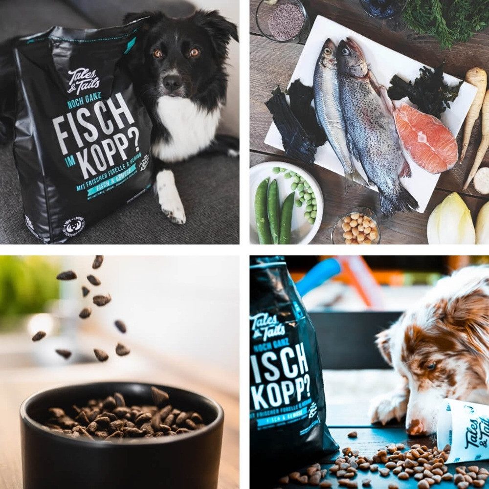 Tales & Tails Softtrockenfutter Noch ganz Fisch im Kopp?!, Trockenfutter für: Hunde