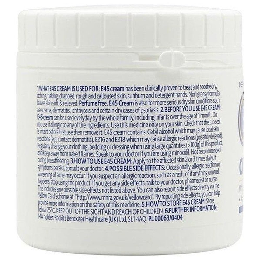 DERMATOPAN Hautcreme E45 Dermatological Cream Treatment for Dry Skin 350g