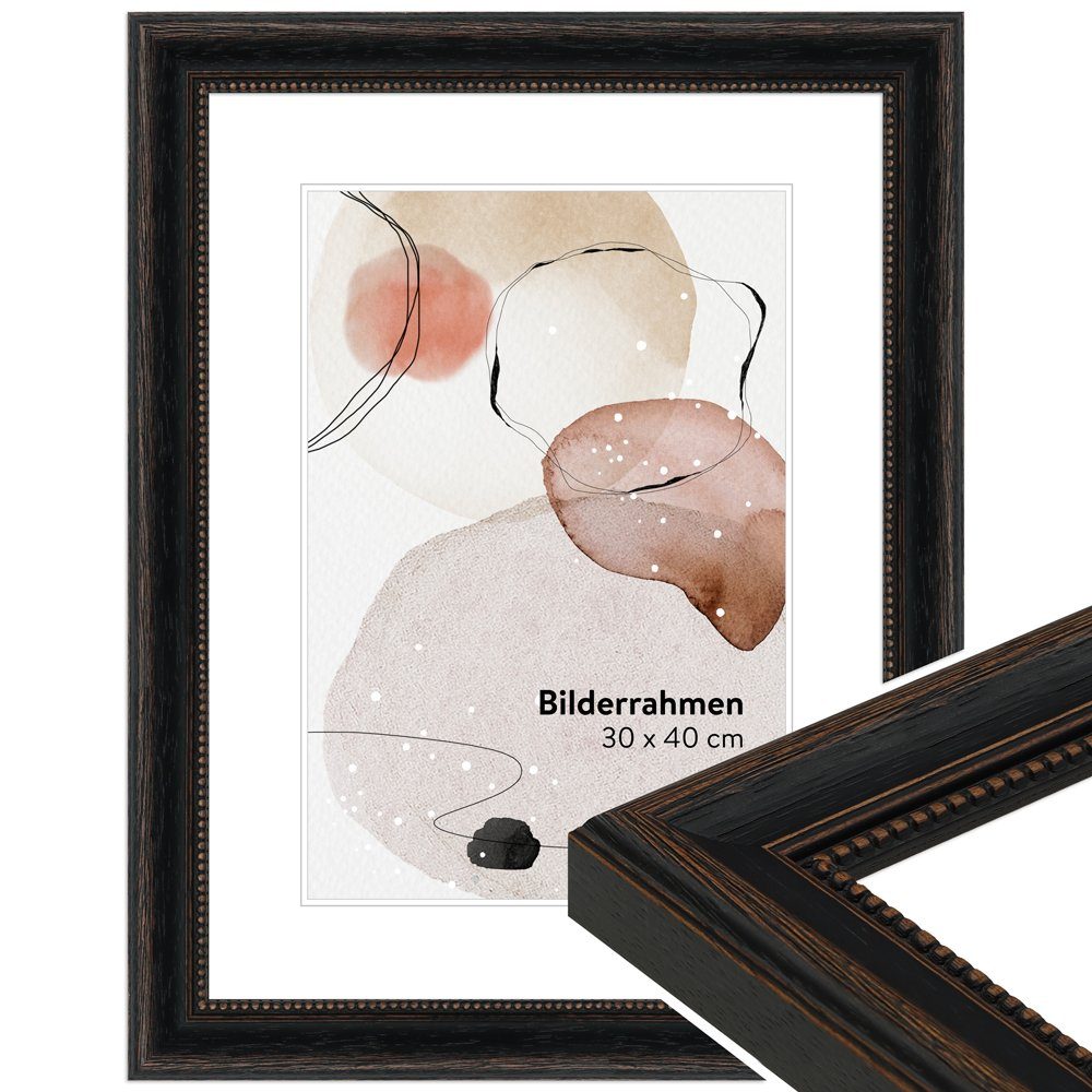 WANDStyle Bilderrahmen H390, Schwarz, aus Massivholz günstig online kaufen