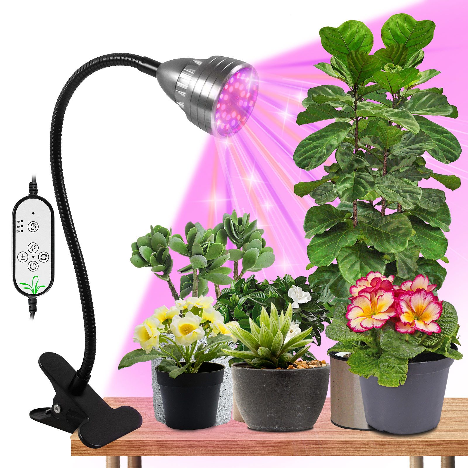 MUPOO Pflanzenlampe Vollspektrum Wachstumslampen Auto Timer,USB Grow Lamp,C günstig online kaufen