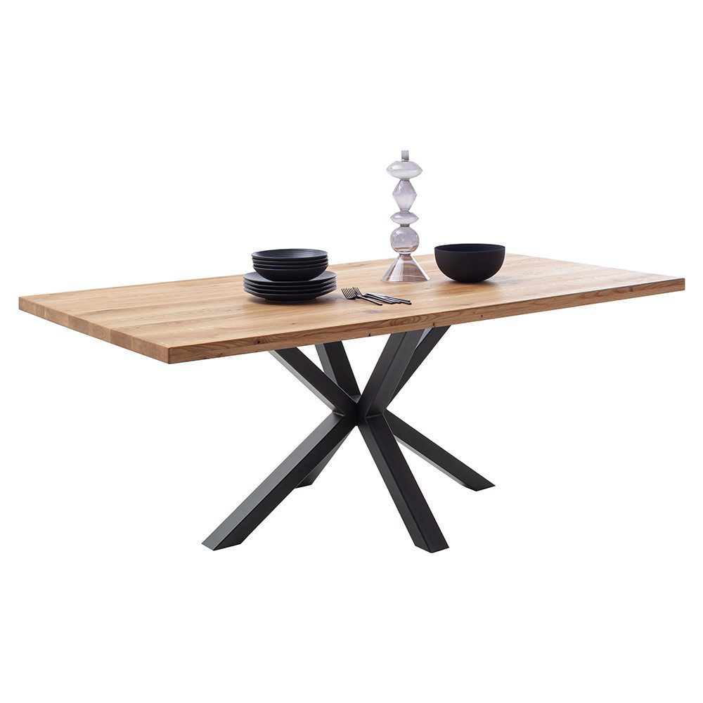 Lomadox Esstisch DEWEY-06, 160x90 cm, Wildeiche günstig online kaufen