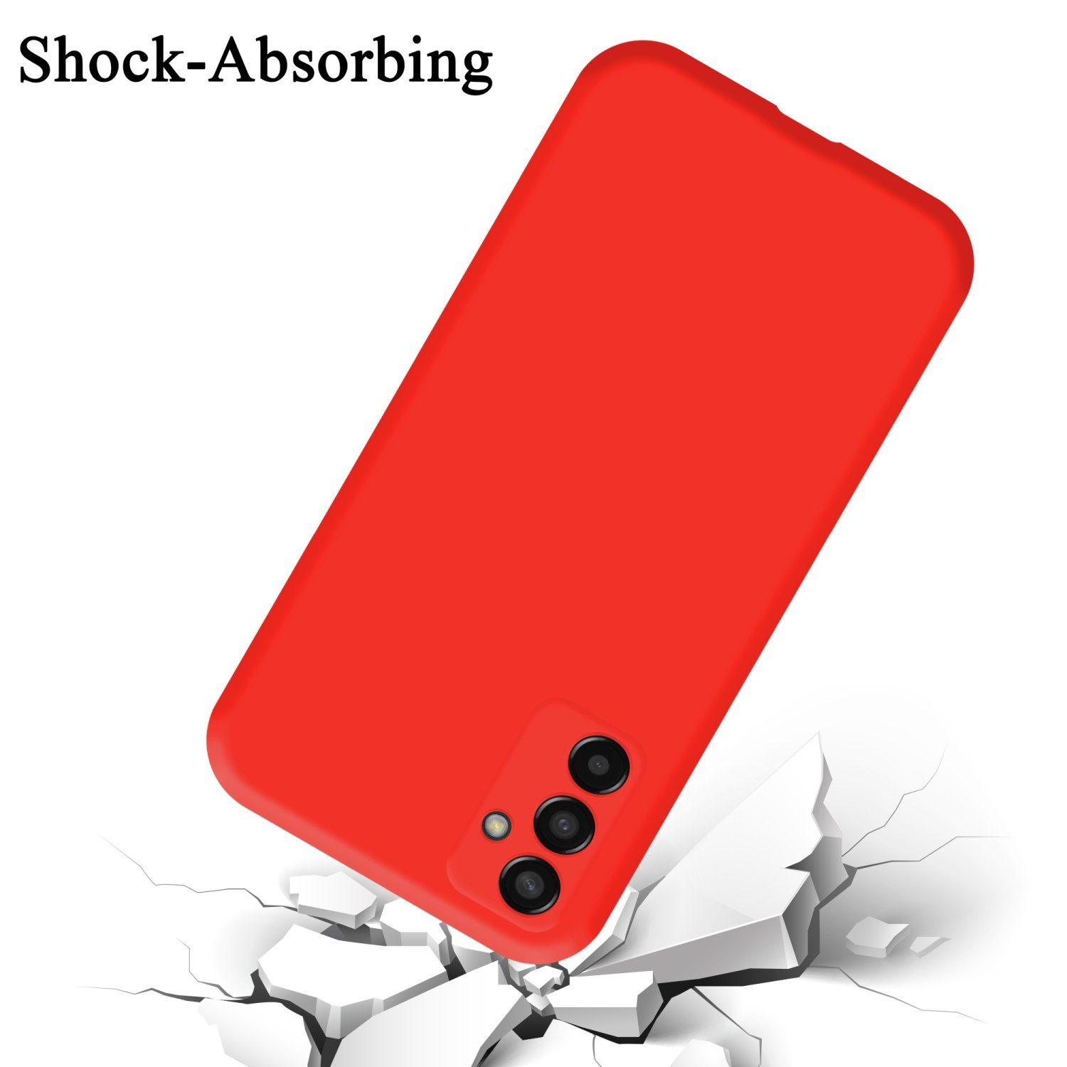 Cadorabo Handyhülle für Samsung Galaxy M13 4G Hülle Samsung Galaxy M13 4G, Flexible Hülle TPU Silikon Schutzhülle Back Cover Case