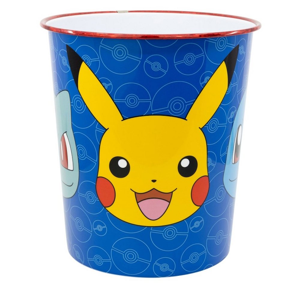 Storline Papierkorb Pokemon Pikachu Kinder Papierkorb Mülleimer Kunststoff  Abfalleimer