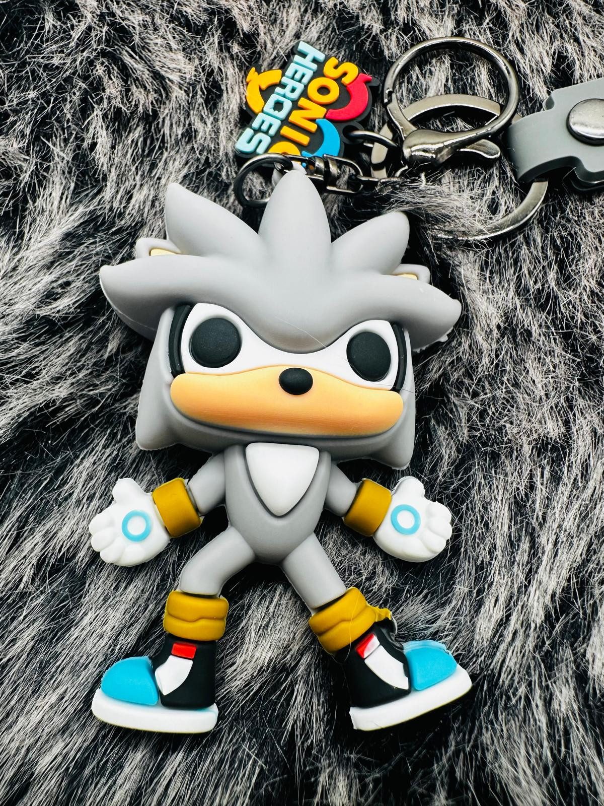 soma Schlüsselanhänger Schlüsselanhänger Sonic the Hedgehog 7cm Geschenk Cartoon grau (1-tlg), Schlüsselanhänger Haustierschlüsselanhänger Geschenk Hund Frau Herren