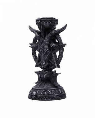 Horror-Shop Kerzenständer Gothic Kerzenhalter mit Baphomet Motiv