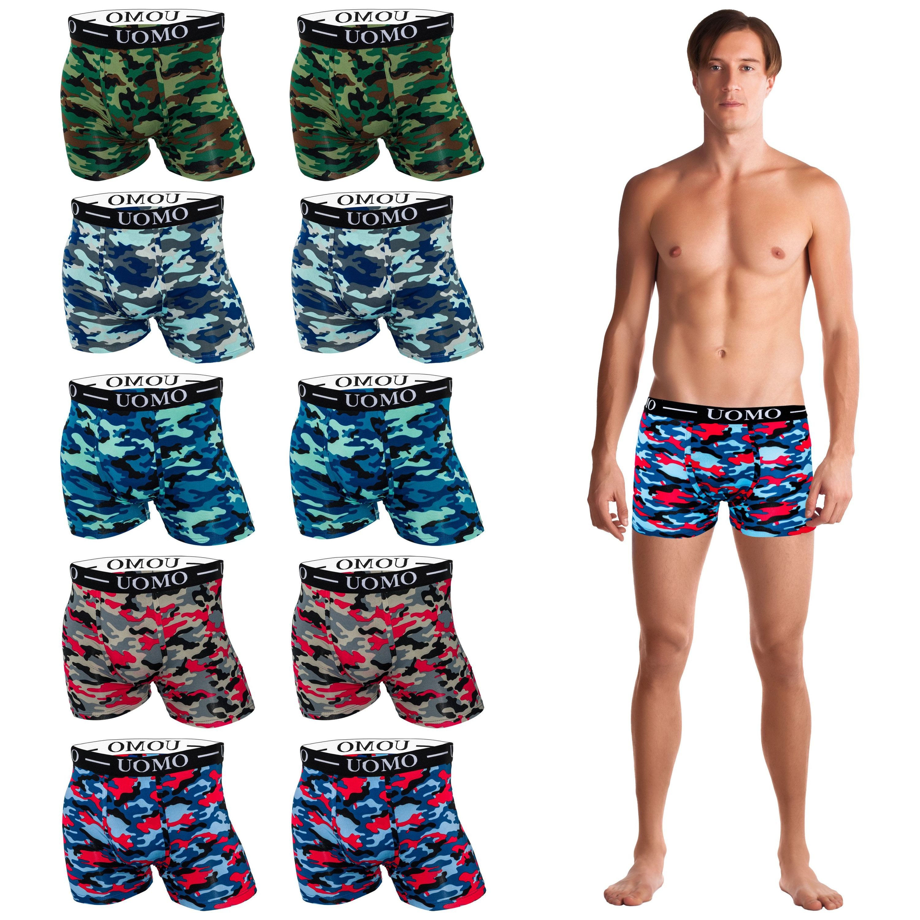 TEXEMP Boxershorts 5er-10er Pack Herren Boxershorts Unterwäsche Baumwolle B günstig online kaufen