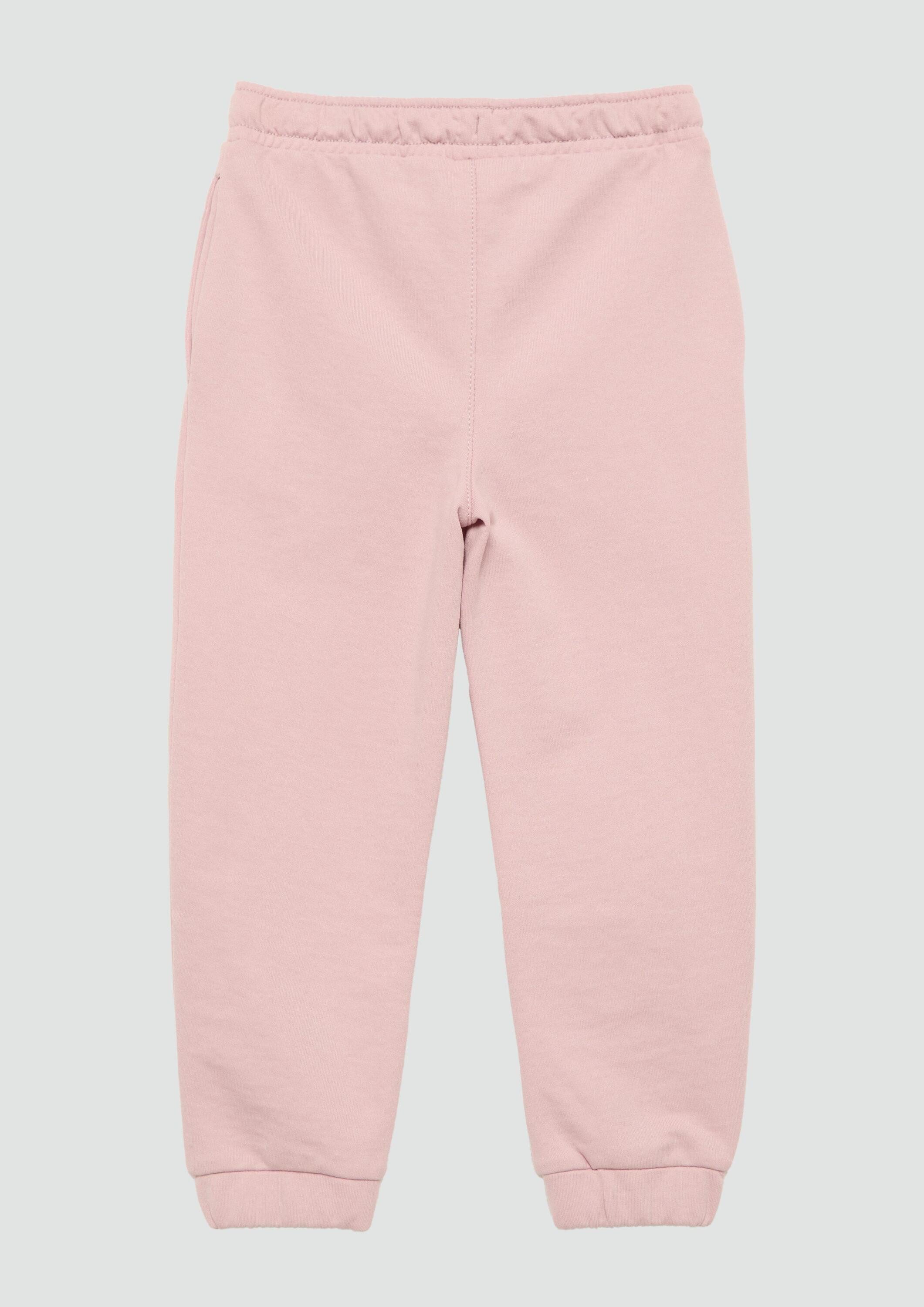 s.Oliver Jogginghose Leggings Unisex Jogginghose aus Sweat mit kleinem Print-Detail