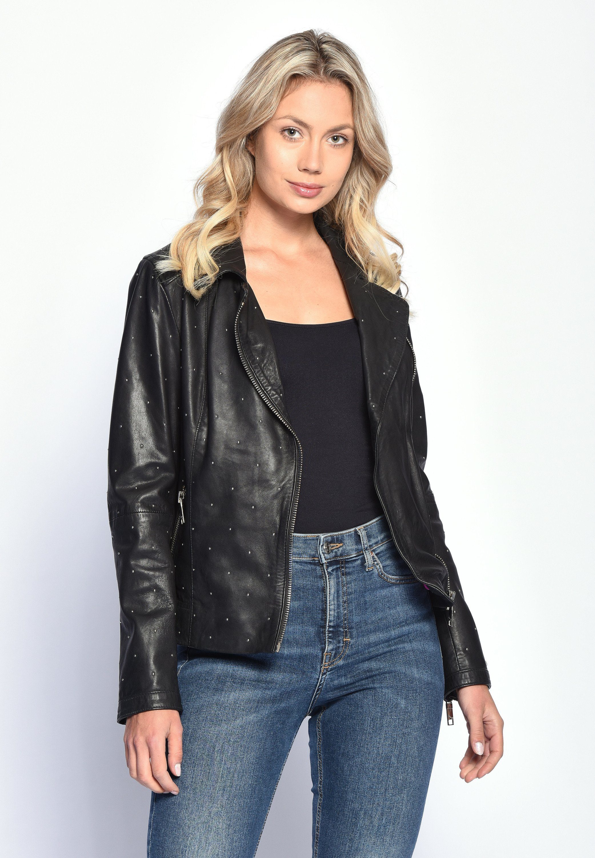Lederjacke Pin