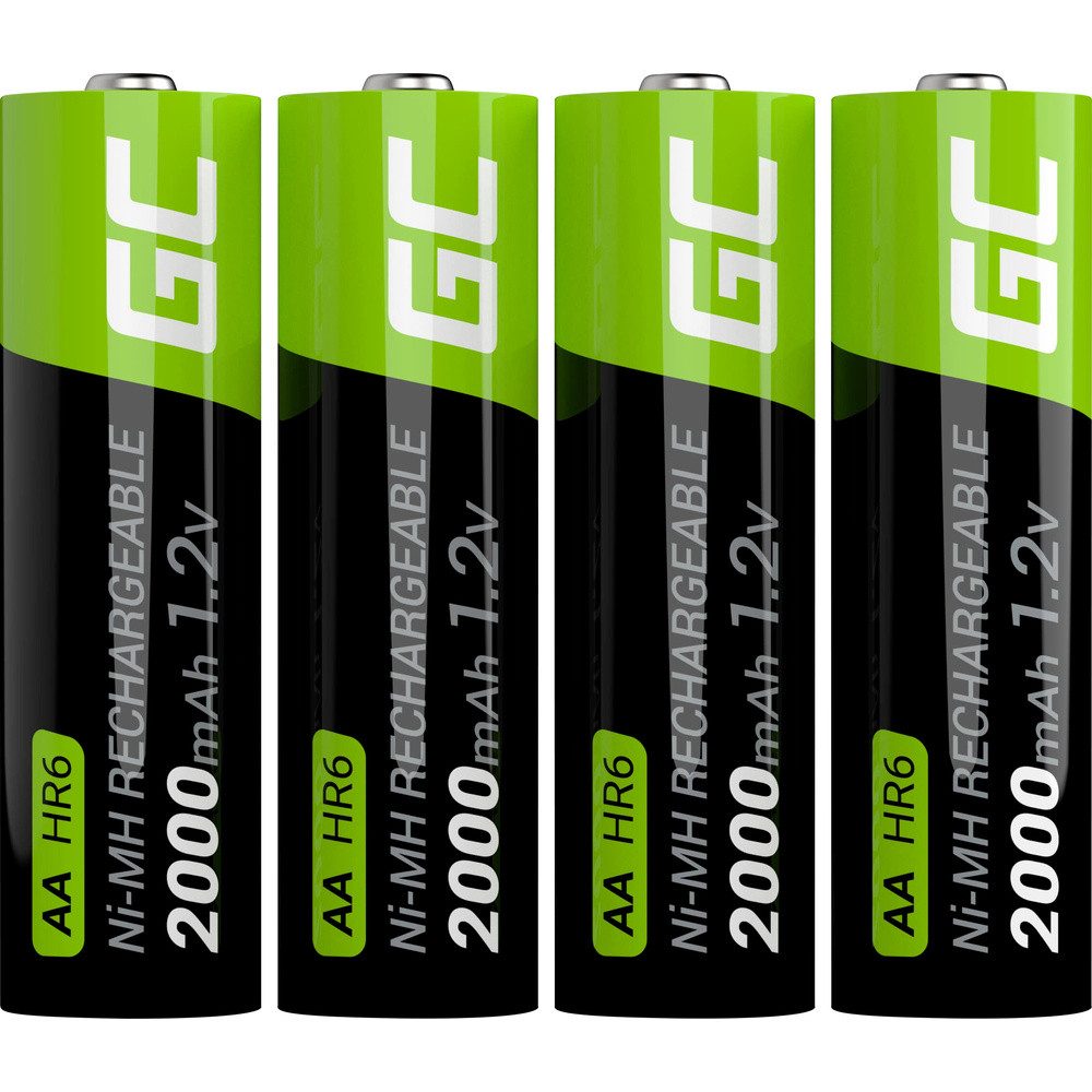 Green Cell Green Cell HR6 Mignon (AA)-Akku NiMH 2000 mAh 1.2 V 4 St. Batterie