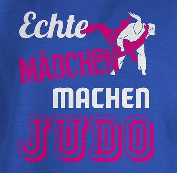 Shirtracer T-Shirt Echte Mädchen machen Judo Kinder Sport Kleidung