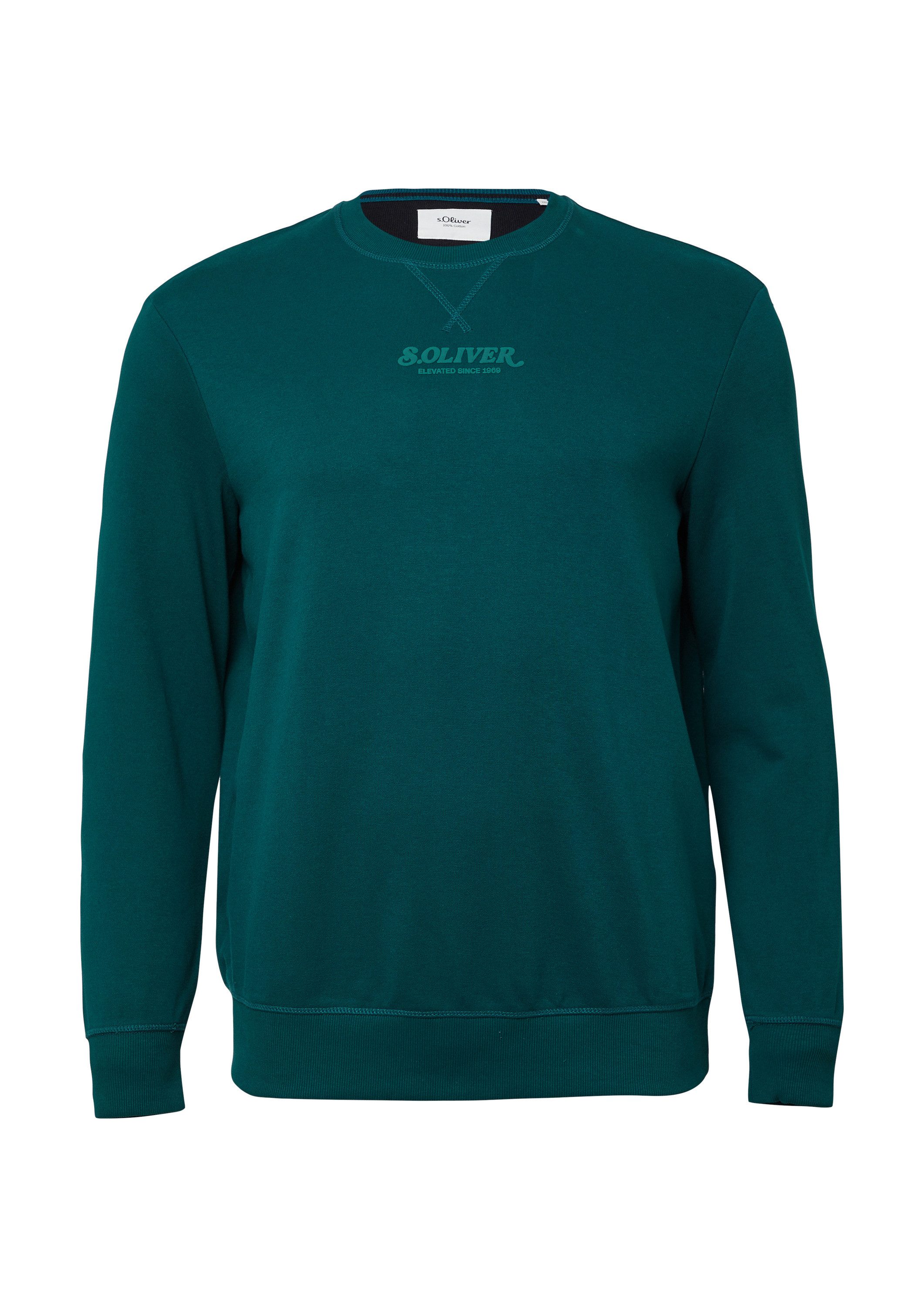 s.Oliver Sweatshirt Sweatshirt Wärmendes Sweatshirt mit Logo-Artwork günstig online kaufen