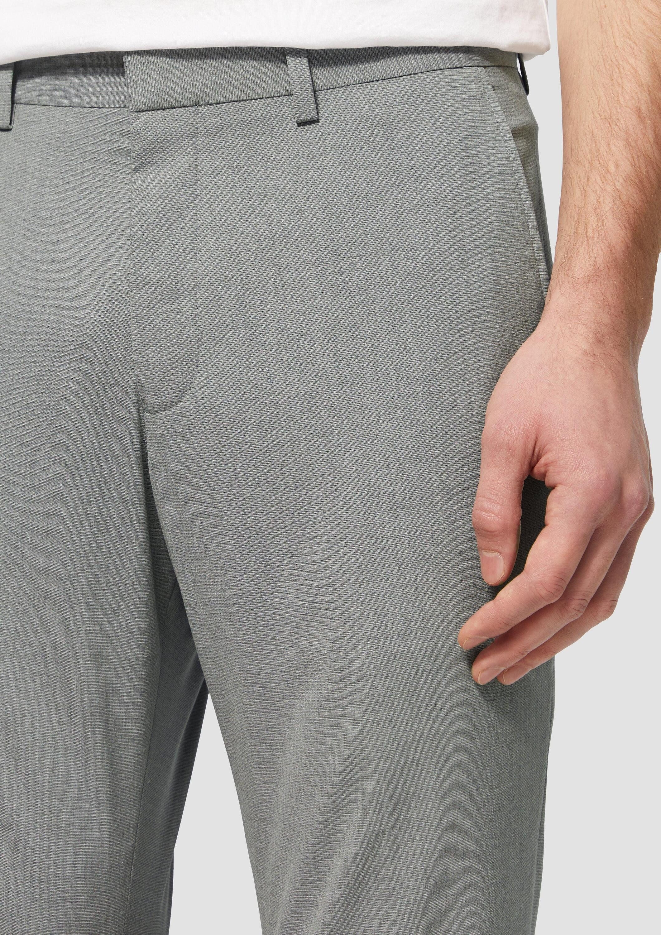 s.Oliver Chinos Hose S.OPURE s.O PURE: Anzughose mit feiner Webstruktur