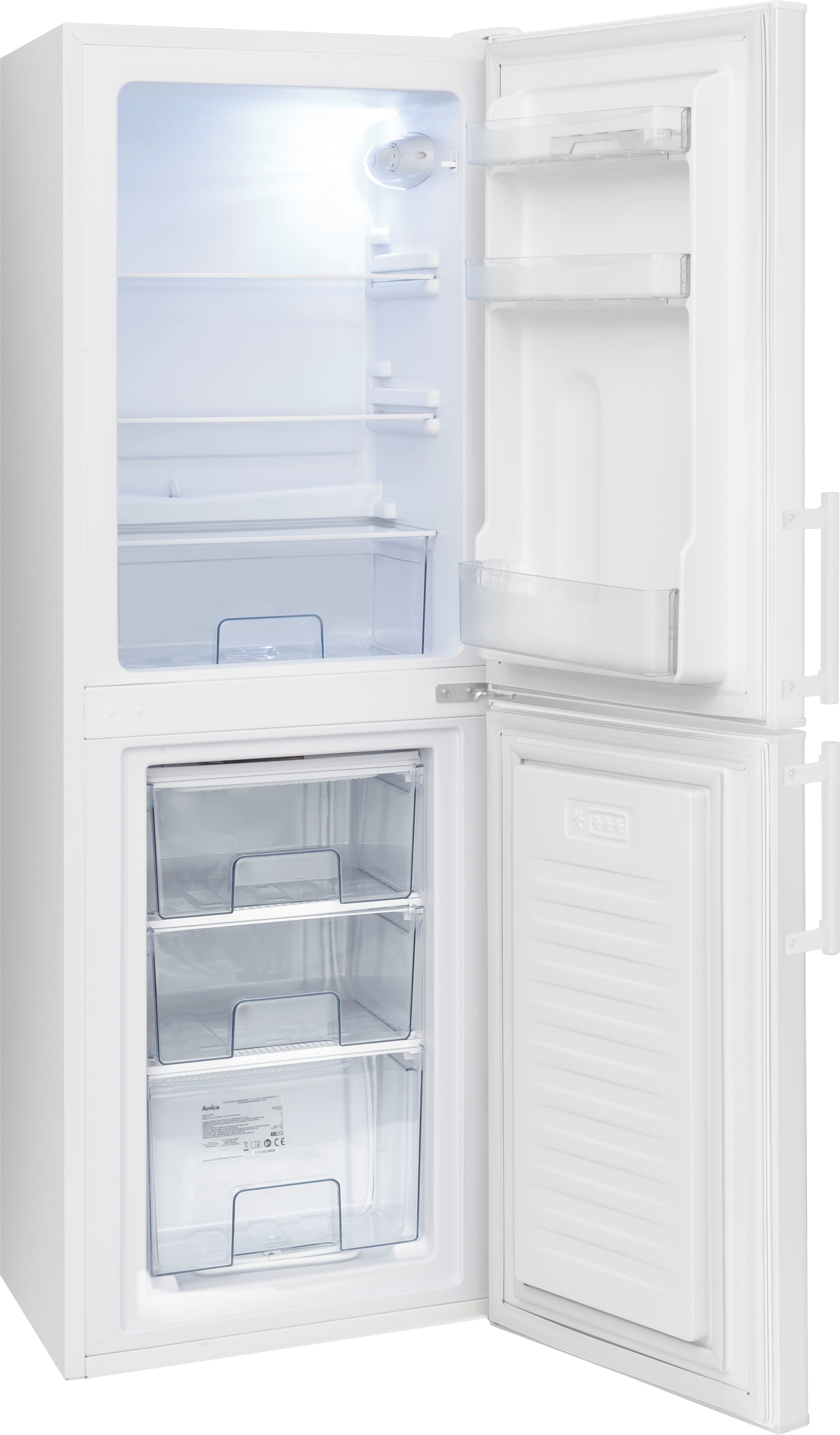 Amica Kühl-/Gefrierkombination AKG 3845 W, 148 cm hoch, 52 cm breit