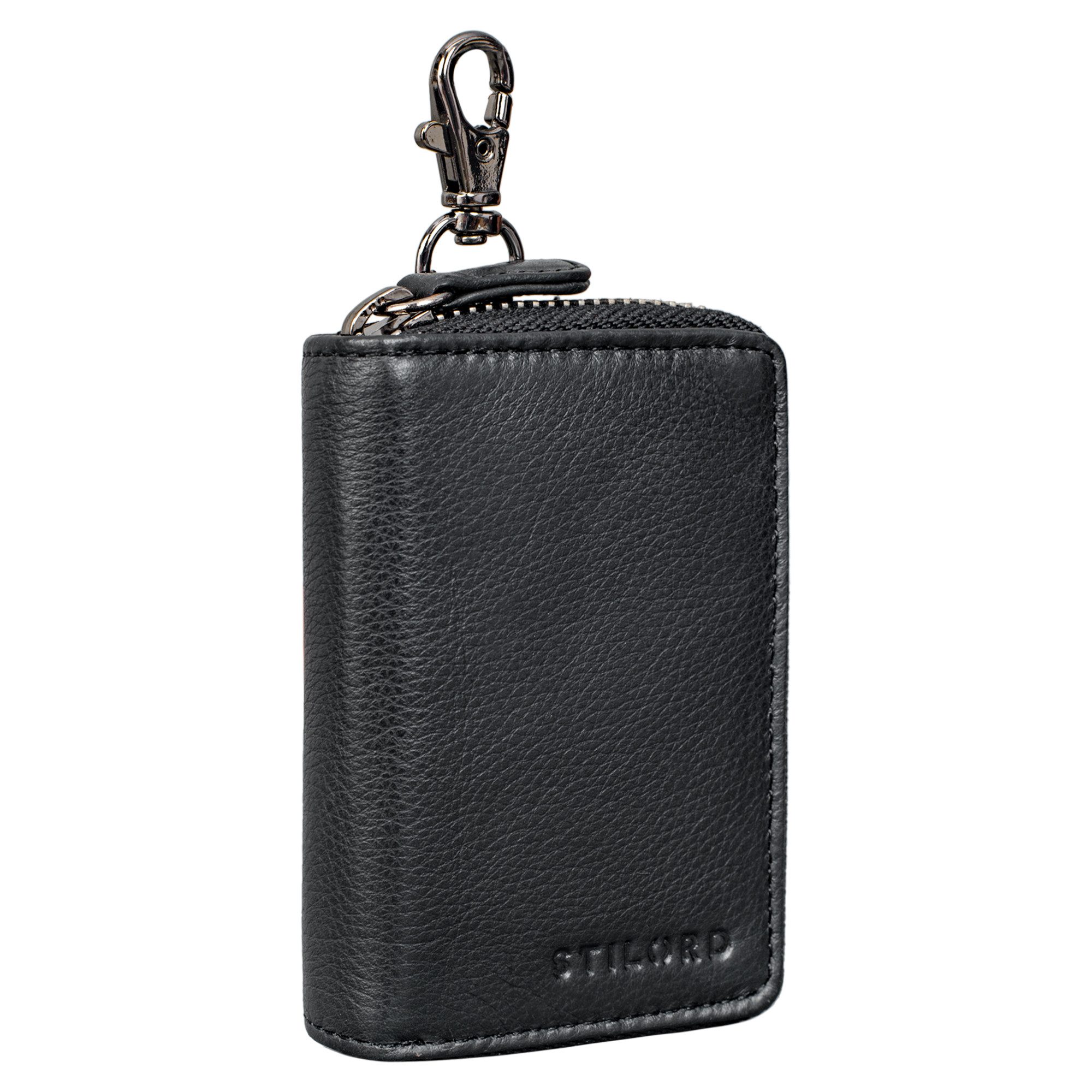 Schlüsseltasche "Emory" Schlüsseletui mit Kartenfach Leder