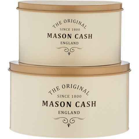 Mason Cash Kuchentransportbox Heritage, Stahl, (Set, 2-tlg), 4 & 6 Liter