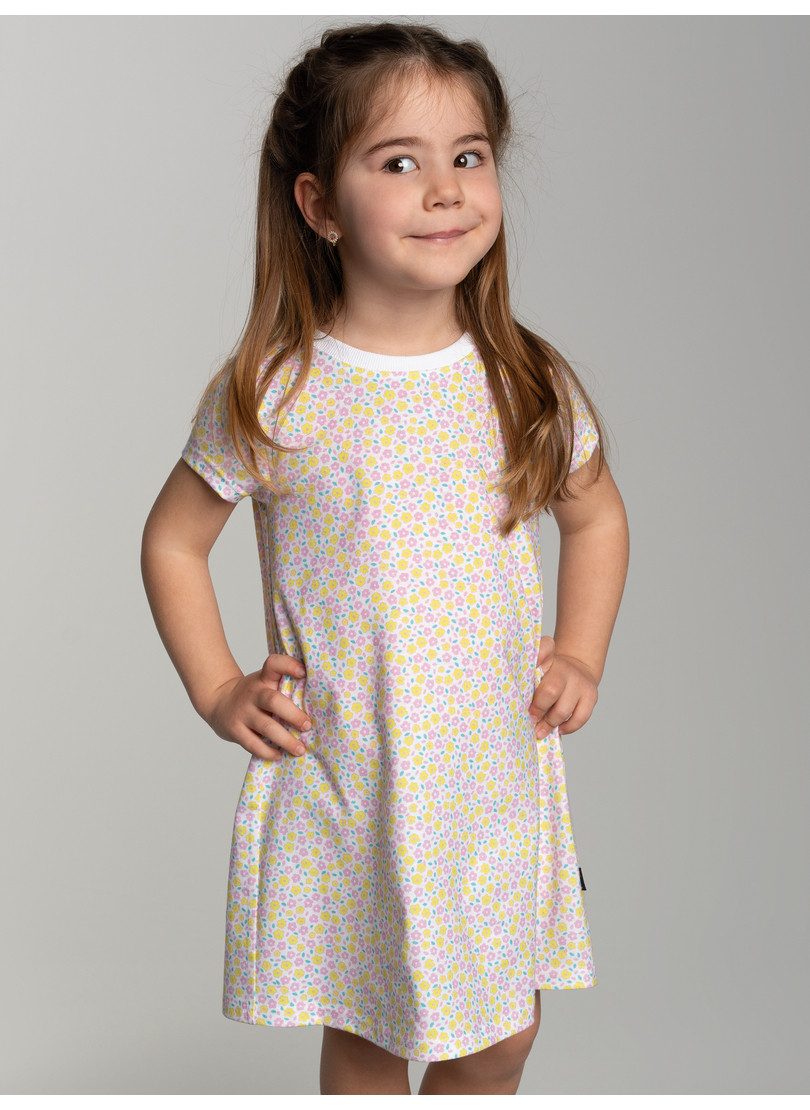 Trigema Jerseykleid TRIGEMA Kleid mit Allover Blumen-Print (1-tlg)