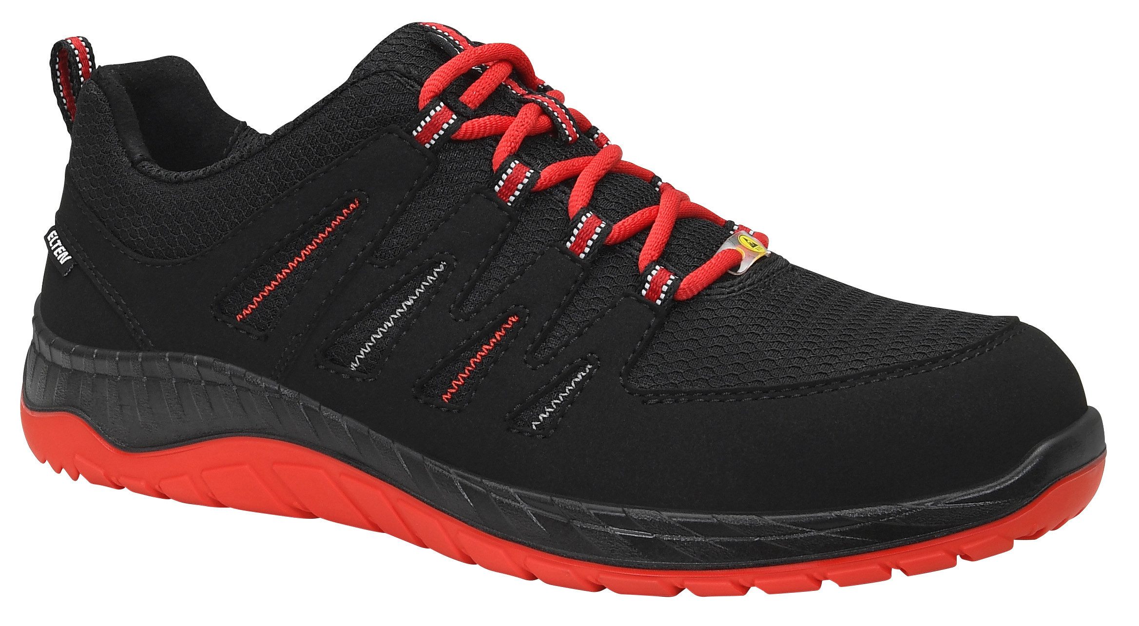 ELTEN MADDOX black-red Low ESD S3S Sicherheitsschuh (Schuhkarton, Paar)