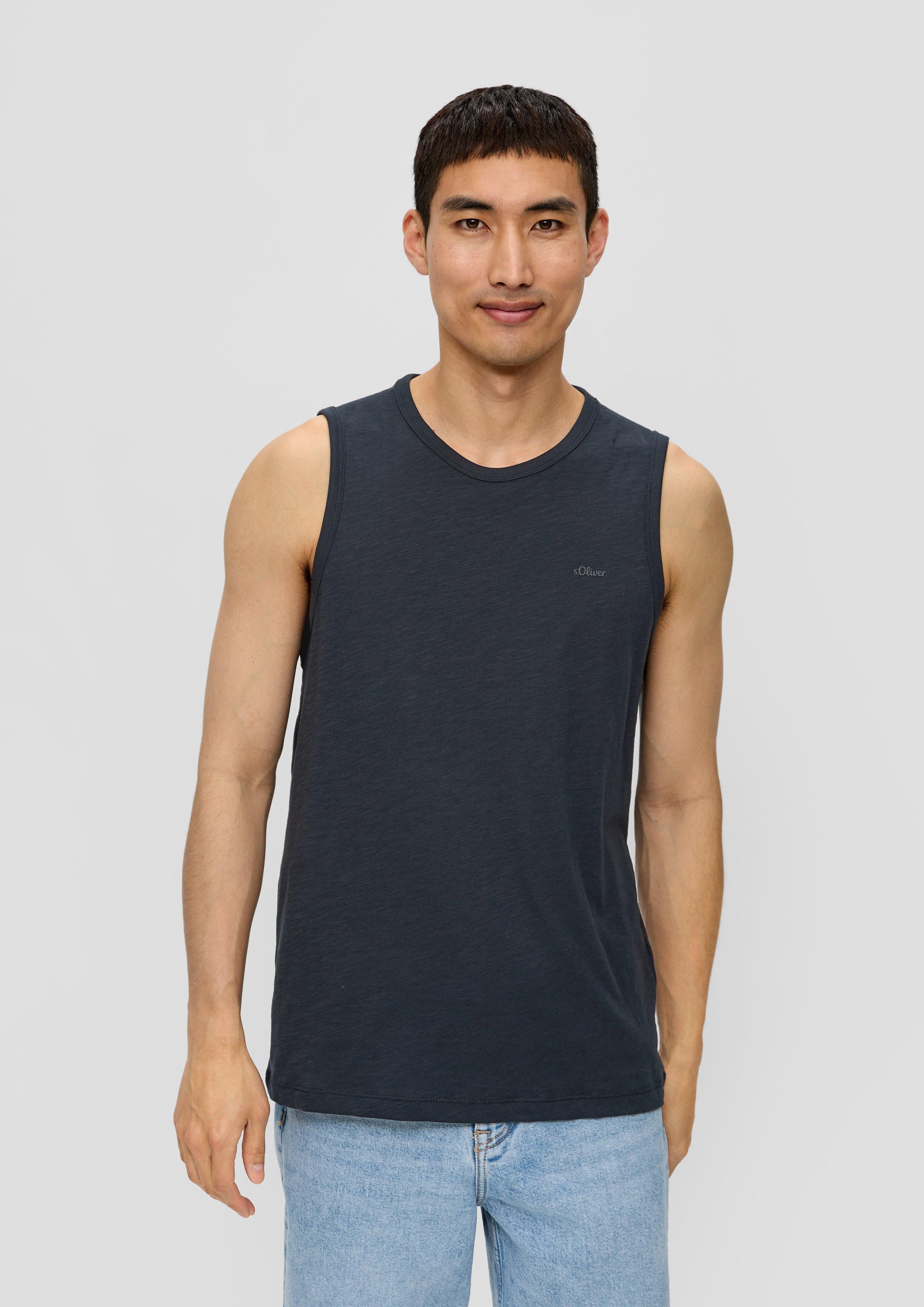s.Oliver Shirttop Ärmelloses Shirt aus Baumwolle günstig online kaufen