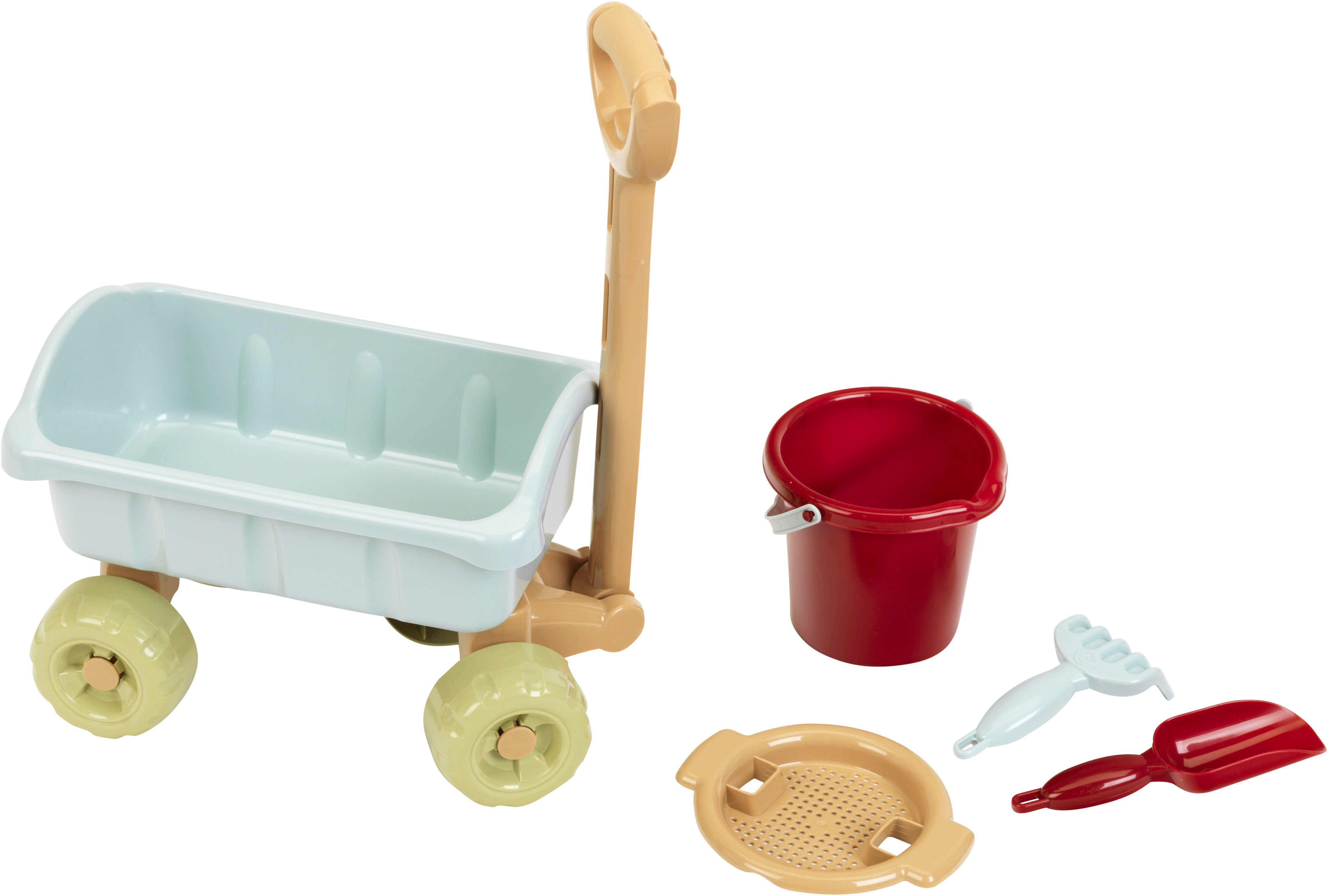 Little Foot small wagon, play wagon with bucket set, made of recycled plastic, Made in Germany