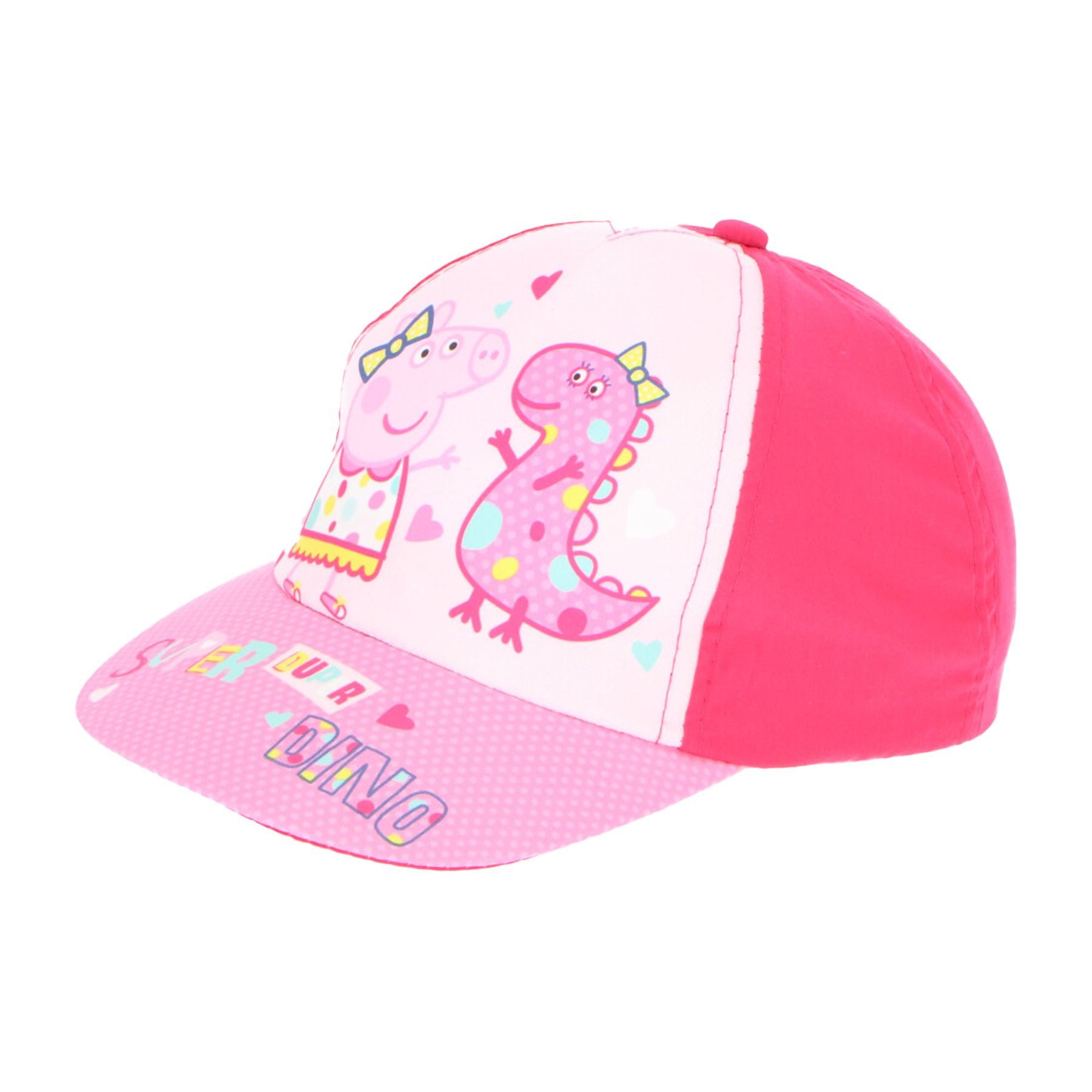Peppa Pig Baseball Cap Bunte Kinder Kappe mit süßem Peppa Wutz Motiv, 100% Baumwolle
