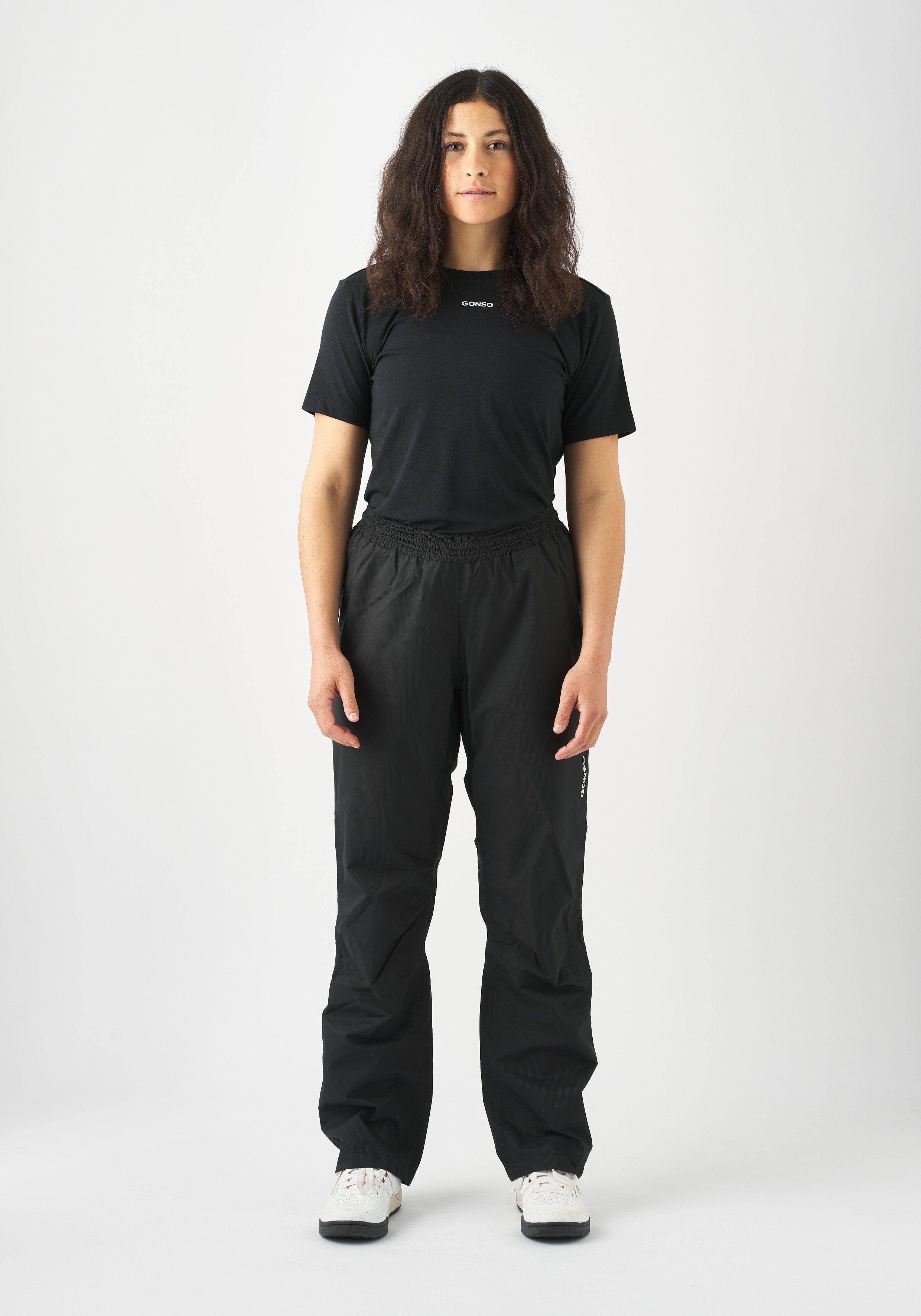 Gonso Fahrradhose Save Pants W Damen Regenhose, wasserdichte Radhose, ideal als robuste Überhose