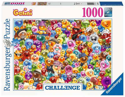 Ravensburger Puzzle 16469 Ganz viel Gelini Challenge 1000 Teile Puzzle, 1000 Puzzleteile, Made in Europe