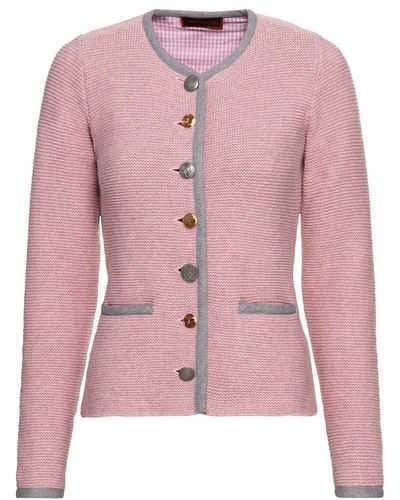 Reitmayer Strickjacke Linksstrickjacke mit Hirschstick