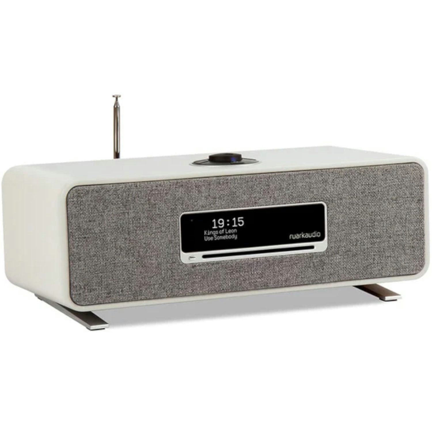 ruarkaudio ruarkaudio R3S Musik-System Walnuss/Grau Stereoanlage (Digitalradio DAB+,FM-Tuner,Internetradio, Internetradio, DAB+, Bluetooth, inklusive Fernbedienung)