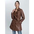 Mauritius Ledermantel GWTaresa (2-tlg., mit Bindegürtel) Leder-Trenchcoat mit Bindegürtel