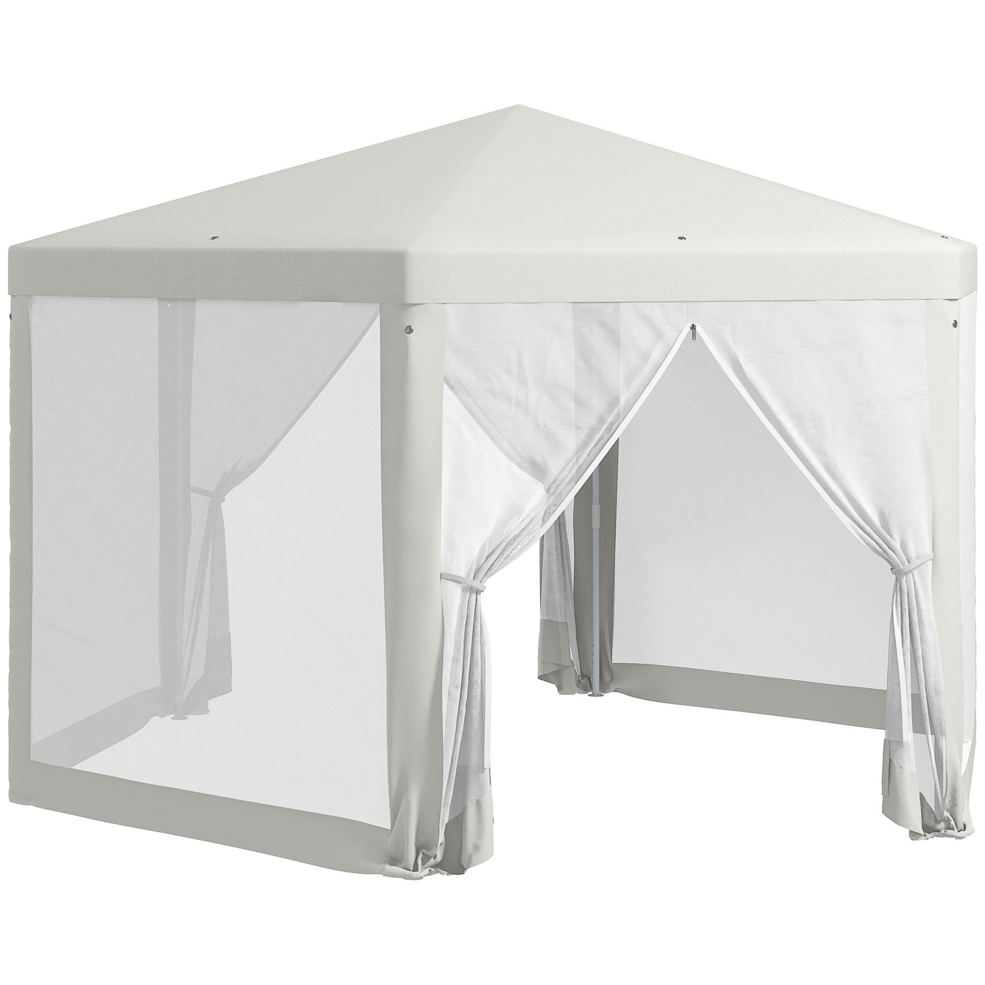 Outsunny Pavillon Partyzelt, Bierzelt mit Fenster, günstig online kaufen