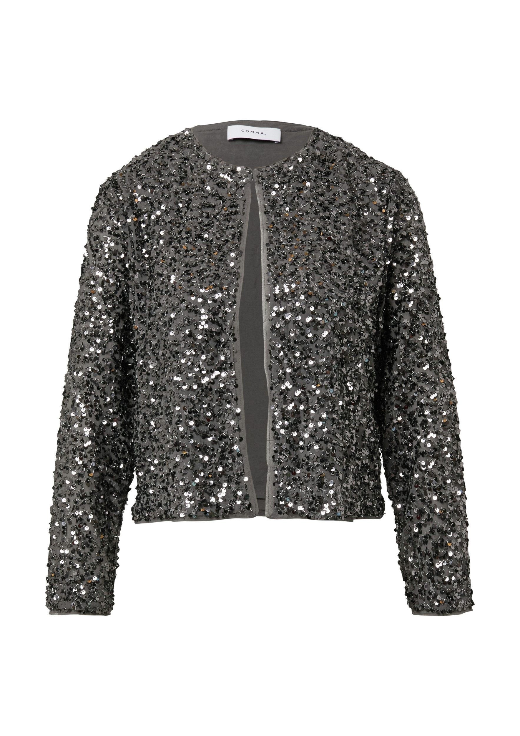 comma Blusenblazer Indoor-Blazer GREY/BLACK günstig online kaufen